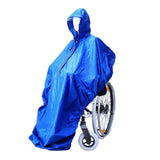 Maxbell Wheelchair Rain Poncho Raincoat for Elderly Men Women Mobility Tool Supplies blue