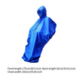 Maxbell Wheelchair Rain Poncho Raincoat for Elderly Men Women Mobility Tool Supplies blue