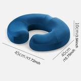 Maxbell Donut Pillow Anti Slip Butt Pad Coccyx Cushion Home Memory Foam Seat Cushion Blue