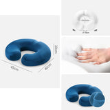 Maxbell Donut Pillow Anti Slip Butt Pad Coccyx Cushion Home Memory Foam Seat Cushion Blue