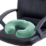 Maxbell Donut Pillow Anti Slip Butt Pad Coccyx Cushion Home Memory Foam Seat Cushion Green