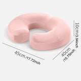 Maxbell Donut Pillow Anti Slip Butt Pad Coccyx Cushion Home Memory Foam Seat Cushion Pink