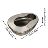 Maxbell Elderly Bedpan Sturdy Smooth Pee Container for Female Male Men Women Elderly without lid