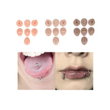 Maxbell Silicone Body Piercing Model Display Human Skin Parts for Training Beginners Light Skin