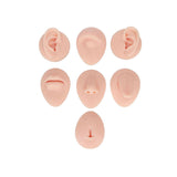 Maxbell Silicone Body Piercing Model Display Human Skin Parts for Training Beginners Light Skin