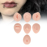 Maxbell Silicone Body Piercing Model Display Human Skin Parts for Training Beginners Light Skin