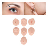 Maxbell Silicone Body Piercing Model Display Human Skin Parts for Training Beginners Light Skin