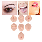 Maxbell Silicone Body Piercing Model Display Human Skin Parts for Training Beginners Light Skin