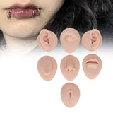 Maxbell Silicone Body Piercing Model Display Human Skin Parts for Training Beginners Universal Skin