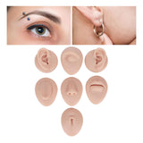 Maxbell Silicone Body Piercing Model Display Human Skin Parts for Training Beginners Universal Skin