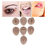 Maxbell Silicone Body Piercing Model Display Human Skin Parts for Training Beginners Tan Skin