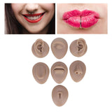 Maxbell Silicone Body Piercing Model Display Human Skin Parts for Training Beginners Tan Skin