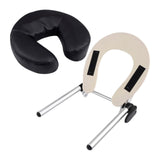 Maxbell Face Cradle with Pillow for Massage Table Sturdy Cushion for Beauty Home SPA Aluminum Alloy