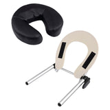 Maxbell Face Cradle with Pillow for Massage Table Sturdy Cushion for Beauty Home SPA Aluminum Alloy