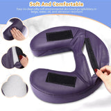 Maxbell Massage Face Cradle Face Cradle Down for Massage Chair Salon Bed Beauty Purple