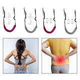 Maxbell Back Traction Belt Back Support Portable Soft Care Lumbar Traction Belt with Hook Violet