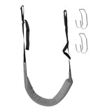 Maxbell Back Traction Belt Back Support Portable Soft Care Lumbar Traction Belt with Hook Grey