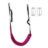 Maxbell Back Traction Belt Back Support Portable Soft Care Lumbar Traction Belt with Buckle Violet
