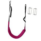 Maxbell Back Traction Belt Back Support Portable Soft Care Lumbar Traction Belt with Buckle Violet
