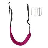 Maxbell Back Traction Belt Back Support Portable Soft Care Lumbar Traction Belt with Buckle Violet
