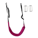 Maxbell Back Traction Belt Back Support Portable Soft Care Lumbar Traction Belt with Buckle Violet