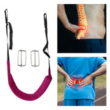 Maxbell Back Traction Belt Back Support Portable Soft Care Lumbar Traction Belt with Buckle Violet