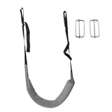 Maxbell Back Traction Belt Back Support Portable Soft Care Lumbar Traction Belt with Buckle Grey