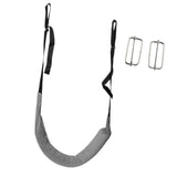 Maxbell Back Traction Belt Back Support Portable Soft Care Lumbar Traction Belt with Buckle Grey