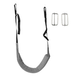 Maxbell Back Traction Belt Back Support Portable Soft Care Lumbar Traction Belt with Buckle Grey