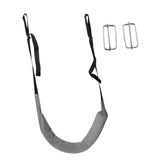 Maxbell Back Traction Belt Back Support Portable Soft Care Lumbar Traction Belt with Buckle Grey