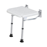 Maxbell Folding Wall Mounted Shower Seat Shoe Stool for Inside Shower Elderly Adults