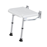 Maxbell Folding Wall Mounted Shower Seat Shoe Stool for Inside Shower Elderly Adults