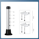 Maxbell Folding Wall Mounted Shower Seat Shoe Stool for Inside Shower Elderly Adults