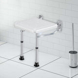 Maxbell Folding Wall Mounted Shower Seat Shoe Stool for Inside Shower Elderly Adults
