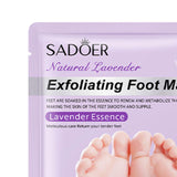 Maxbell 3 Pieces Foot Peel Mask Refreshing for Dry Foot for Women Men Gift Foot Care Lavender