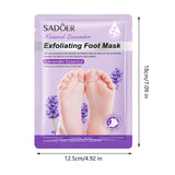 Maxbell 3 Pieces Foot Peel Mask Refreshing for Dry Foot for Women Men Gift Foot Care Lavender