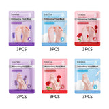 Maxbell 3 Pieces Foot Peel Mask Refreshing for Dry Foot for Women Men Gift Foot Care Lavender