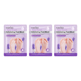 Maxbell 3 Pieces Foot Peel Mask Refreshing for Dry Foot for Women Men Gift Foot Care Lavender