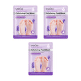 Maxbell 3 Pieces Foot Peel Mask Refreshing for Dry Foot for Women Men Gift Foot Care Lavender