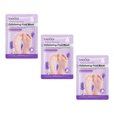 Maxbell 3 Pieces Foot Peel Mask Refreshing for Dry Foot for Women Men Gift Foot Care Lavender