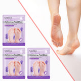 Maxbell 3 Pieces Foot Peel Mask Refreshing for Dry Foot for Women Men Gift Foot Care Lavender