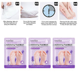 Maxbell 3 Pieces Foot Peel Mask Refreshing for Dry Foot for Women Men Gift Foot Care Lavender