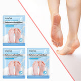 Maxbell 3 Pieces Foot Peel Mask Refreshing for Dry Foot for Women Men Gift Foot Care Goat Milk