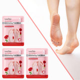 Maxbell 3 Pieces Foot Peel Mask Refreshing for Dry Foot for Women Men Gift Foot Care Rose