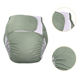 Maxbell Adult Cloth Diaper Elastic Undewears for Elderly Woman and Man Senior People Green
