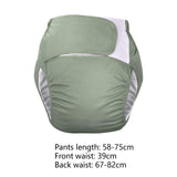 Maxbell Adult Cloth Diaper Elastic Undewears for Elderly Woman and Man Senior People Green