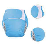 Maxbell Adult Cloth Diaper Elastic Undewears for Elderly Woman and Man Senior People Light Blue