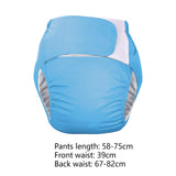 Maxbell Adult Cloth Diaper Elastic Undewears for Elderly Woman and Man Senior People Light Blue