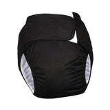 Maxbell Adult Cloth Diaper Elastic Undewears for Elderly Woman and Man Senior People Black