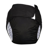 Maxbell Adult Cloth Diaper Elastic Undewears for Elderly Woman and Man Senior People Black